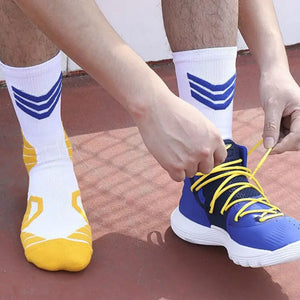 Breathable Non-slip Professional Basketball Crew Socks for Men