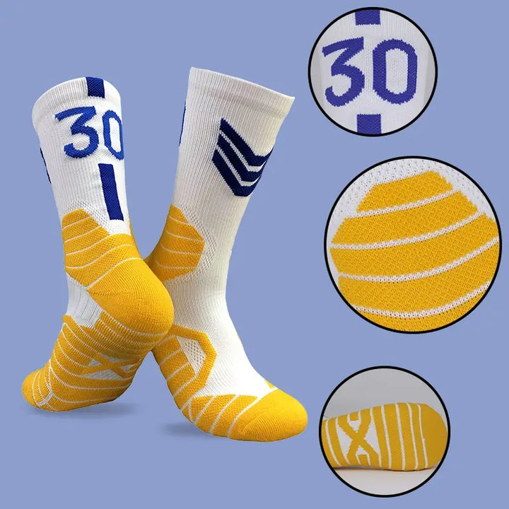 Breathable Non-slip Professional Basketball Crew Socks for Men 