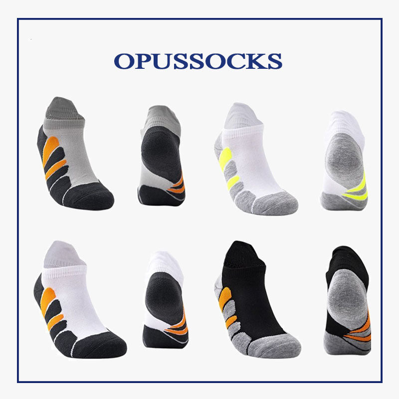 OpusSocks™ Towel Bottom Compression  Fitness Ankle Socks