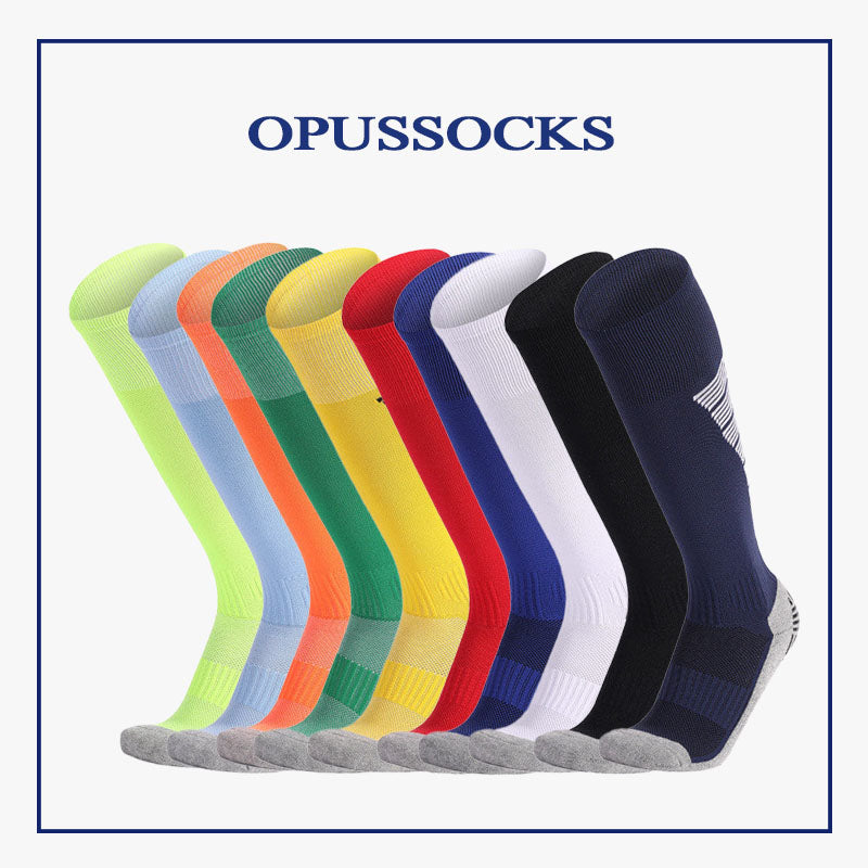 Opus™ | Anti Slip Thick Padded  Soccer Over The Calf Socks | 1 Pair