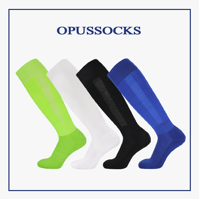 メンズ 厚手パッド入り ふくらはぎ用サッカーソックス