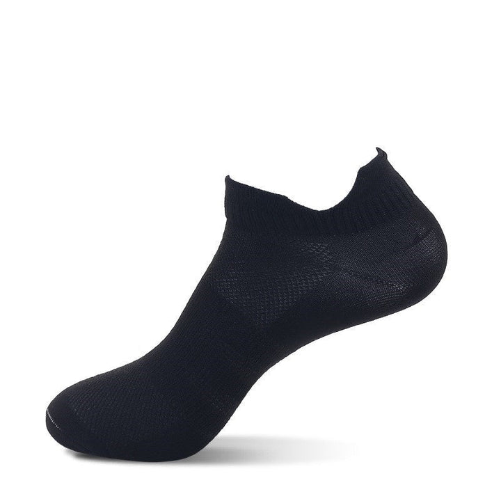 Mesh Breathable Thin Sports Socks Black