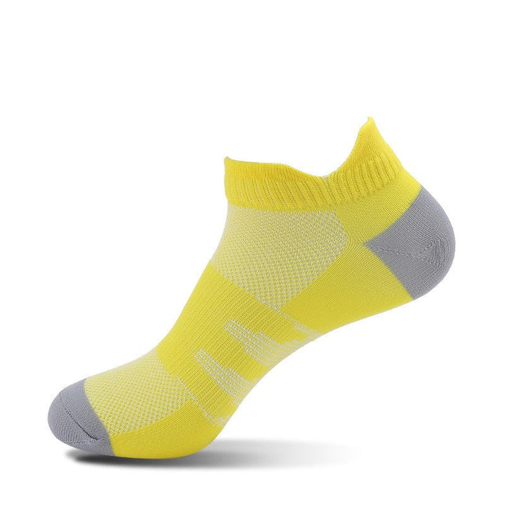 Mesh Breathable Thin Sports Socks Yellow