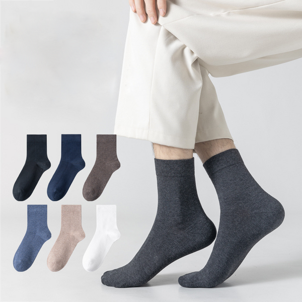 Classic Crew Socks for Men | Absorbent, Breathable, and Odor-Resistant