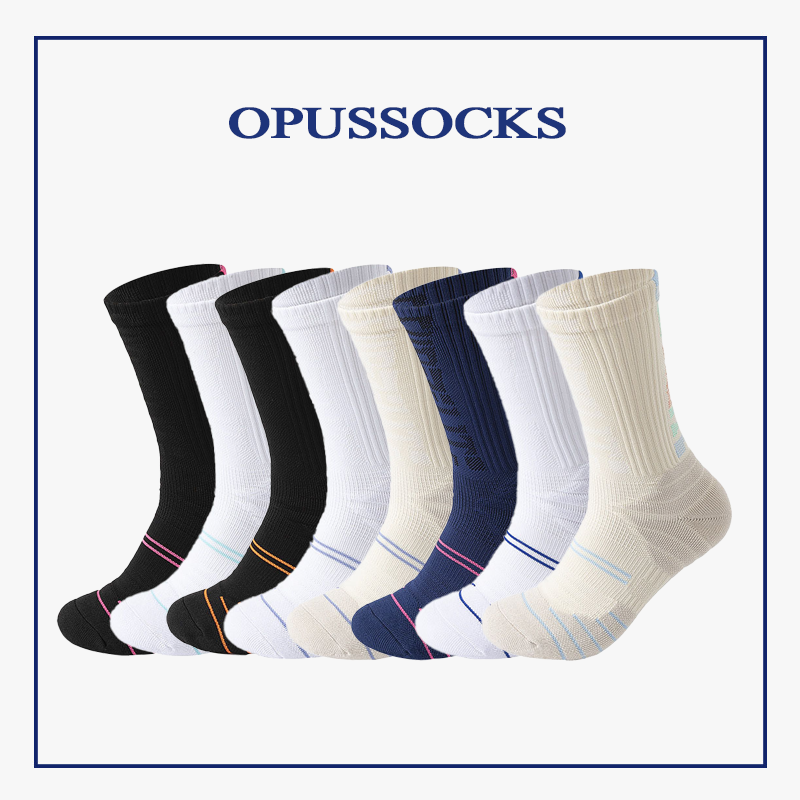 OpusSocks™ Professional Performance Basketball Crew Socks – Anti-Slip, Quick-Dry, All-Season