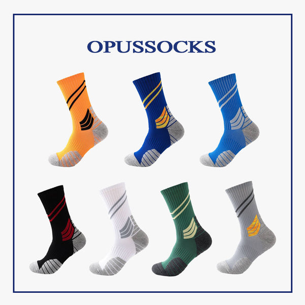 Thick Padded Compression Sports Crew Socks | 3 Pairs